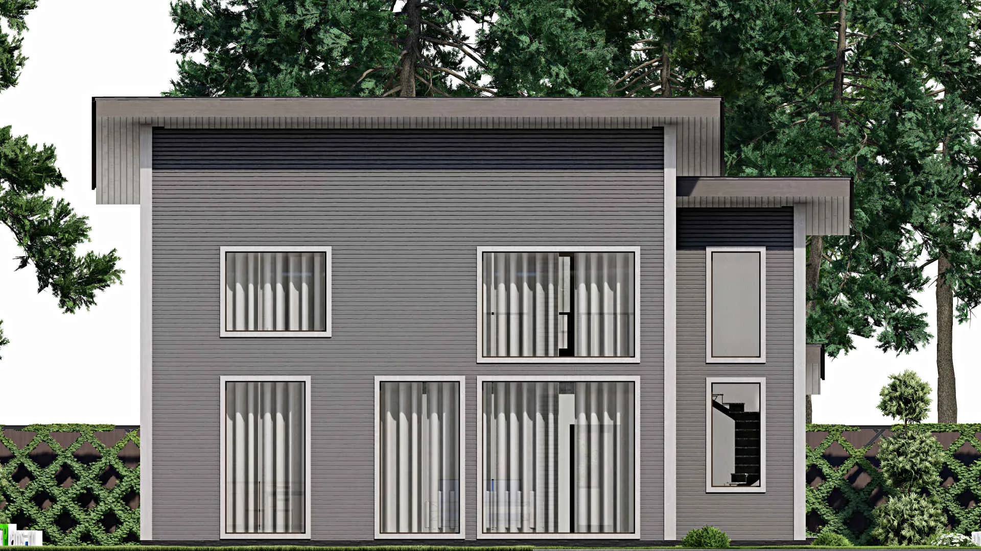 F-7235 - Планы дома с мансардой 11 на 13, площадью 160 м² с 4 спальнями