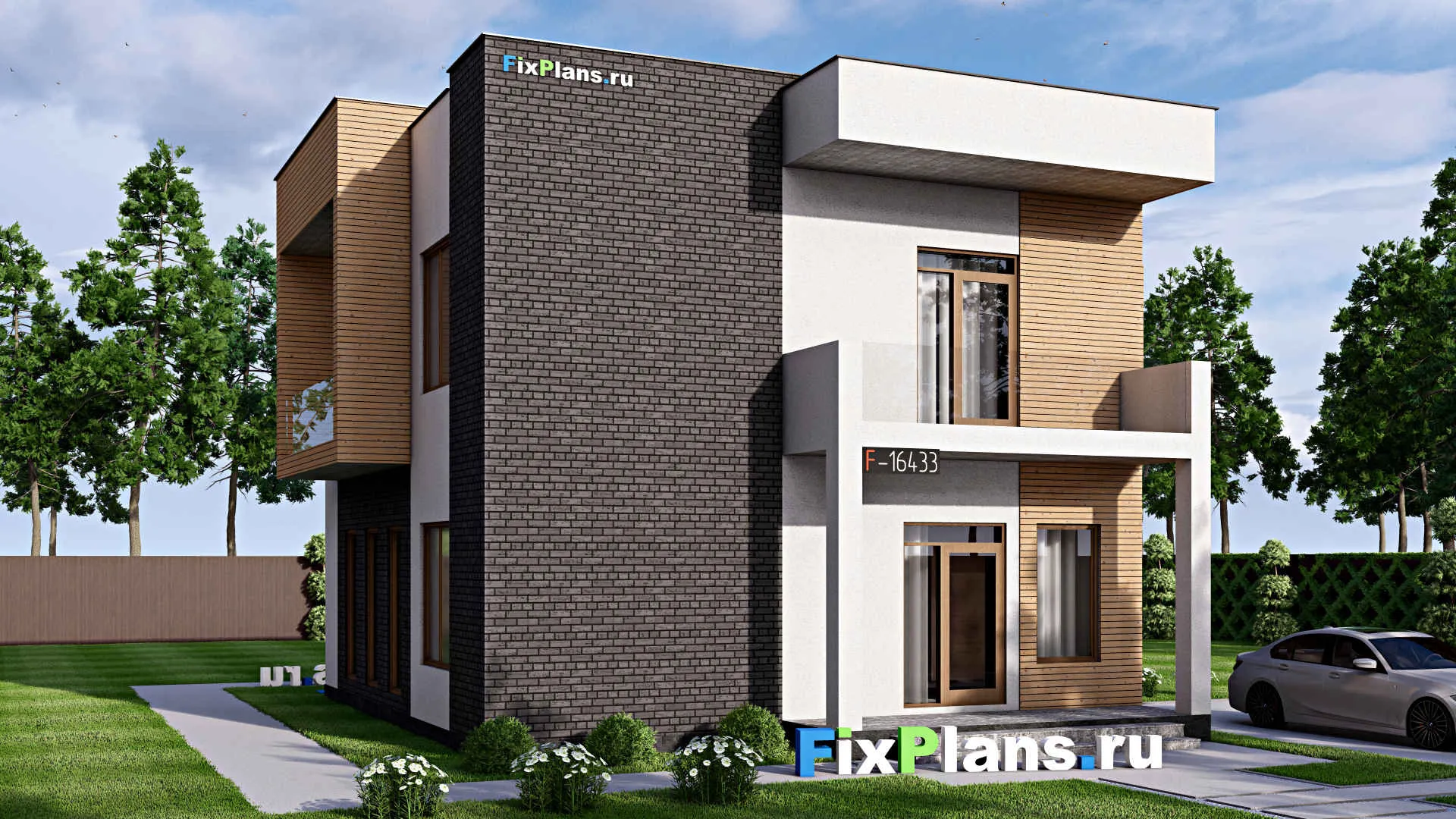 F-16433 - Проект двухэтажного дома 9 на 12, площадью 150 м² с 4 спальнями
