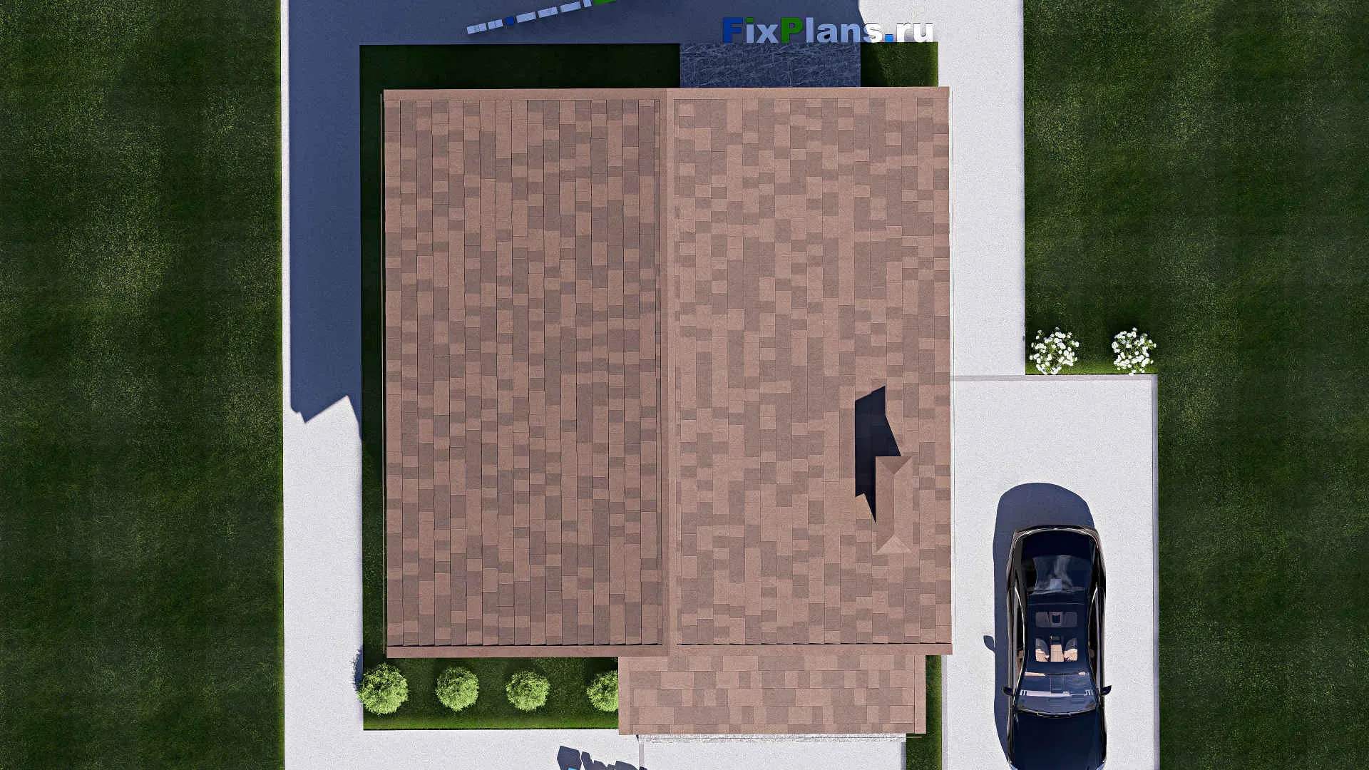 F-20051 - Планы дома с мансардой 10 на 13, площадью 130 м² с 4 спальнями