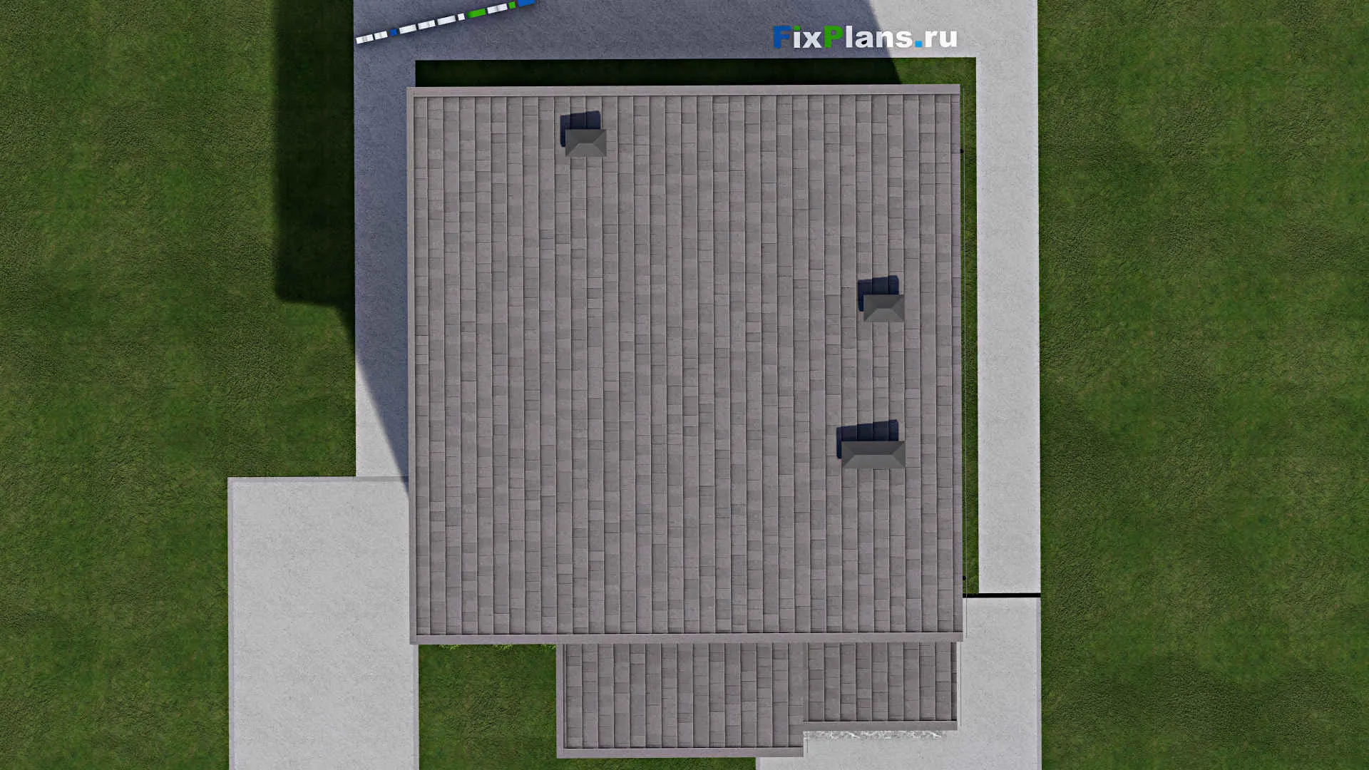 F-7235 - Планы дома с мансардой 11 на 13, площадью 160 м² с 4 спальнями