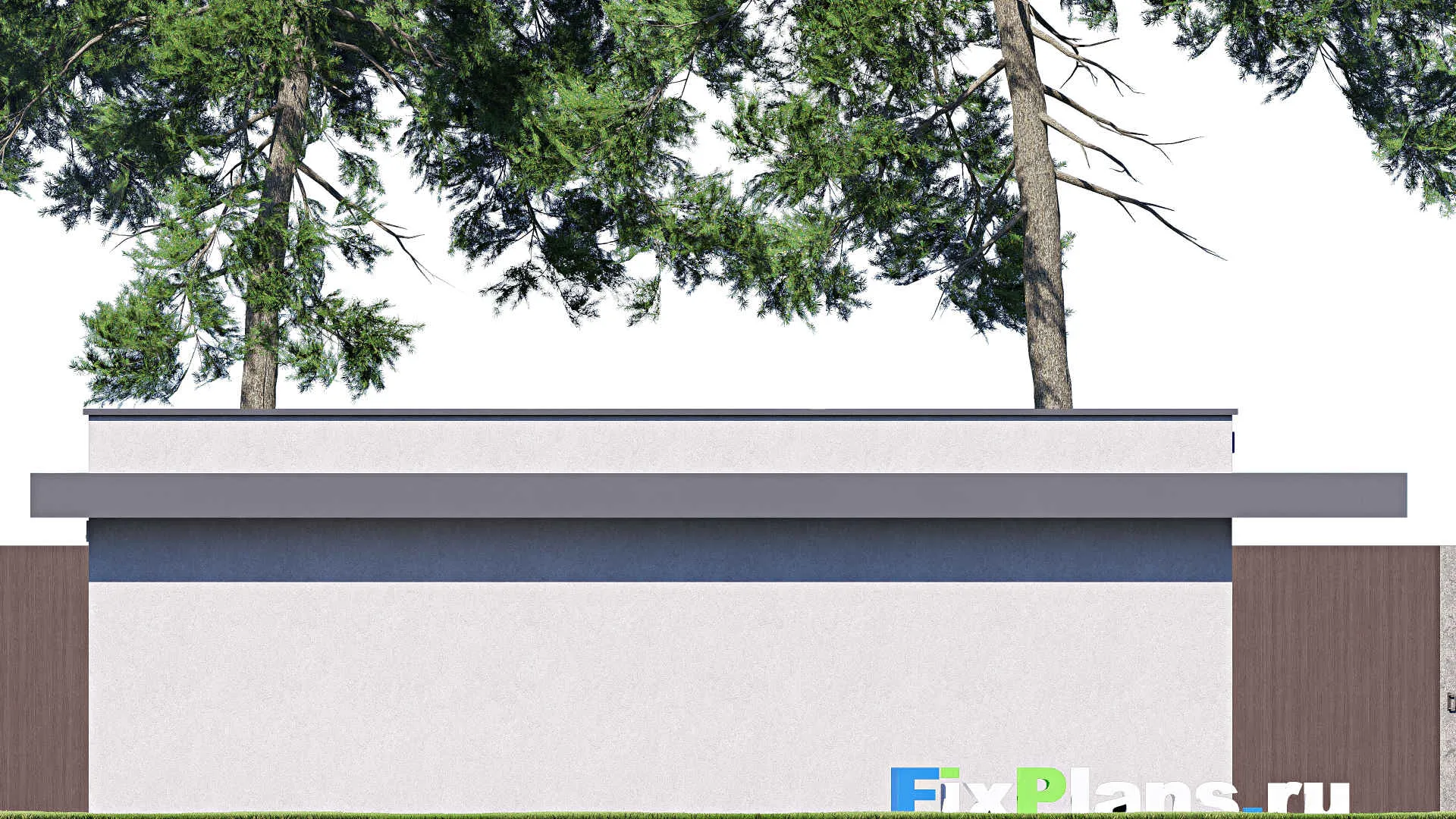 F-21167 - Проект гаража 10 на 13, площадью 60 м² на 2 машиноместа