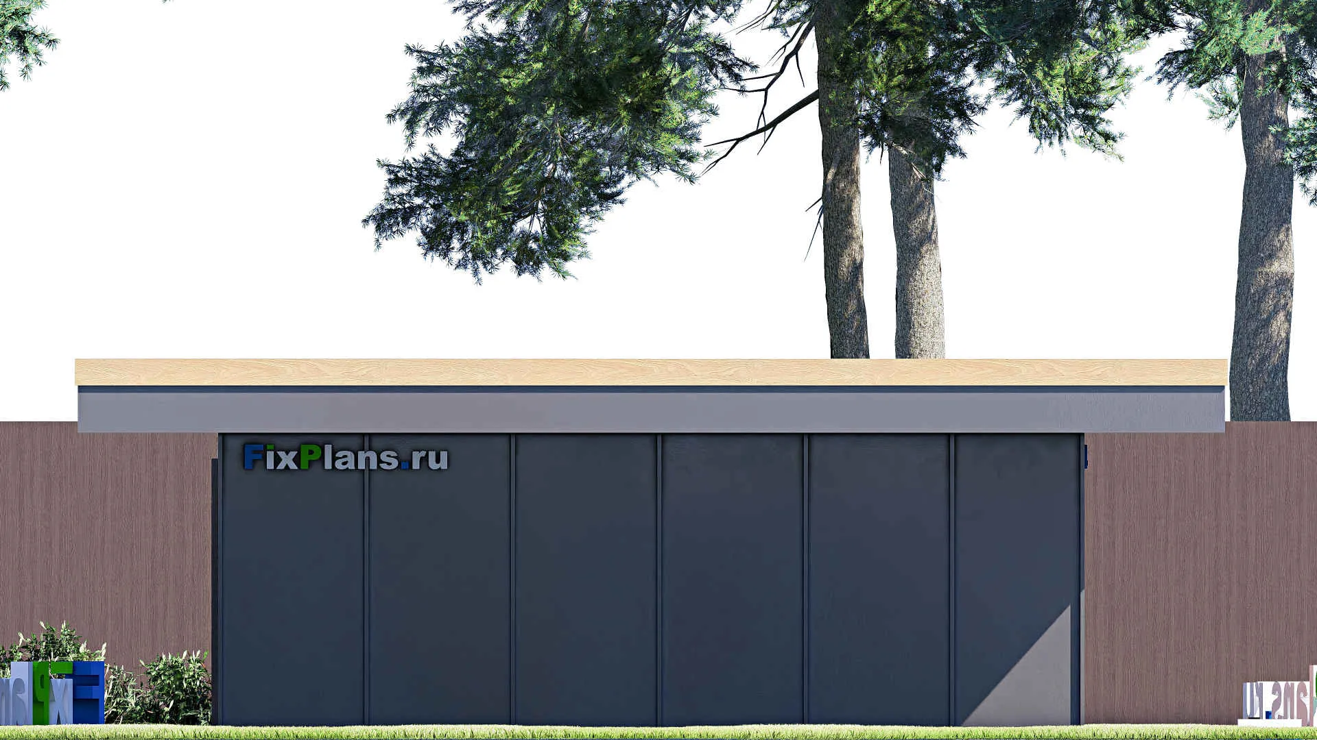 F-21149 - Проект гаража 7 на 8, площадью 50 м² на 1 машиноместо