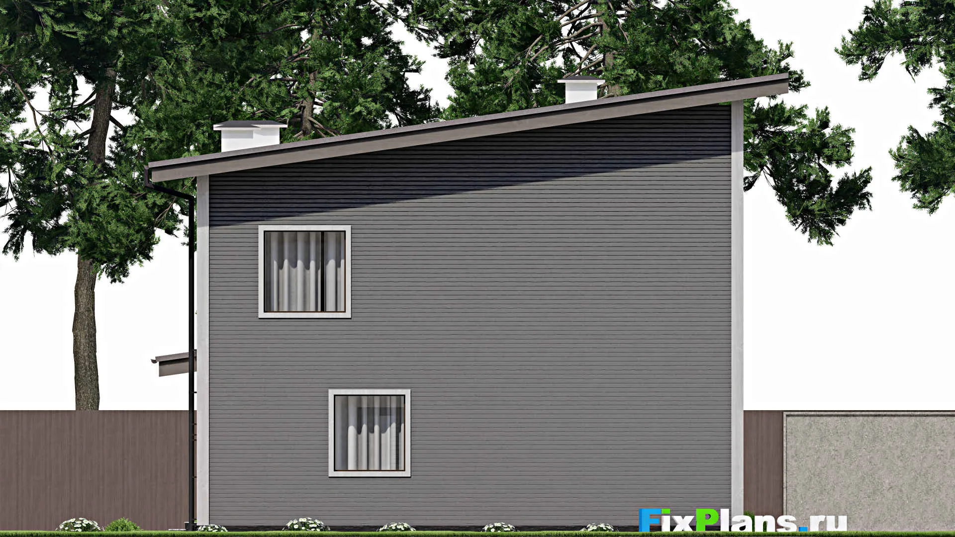 F-7235 - Планы дома с мансардой 11 на 13, площадью 160 м² с 4 спальнями