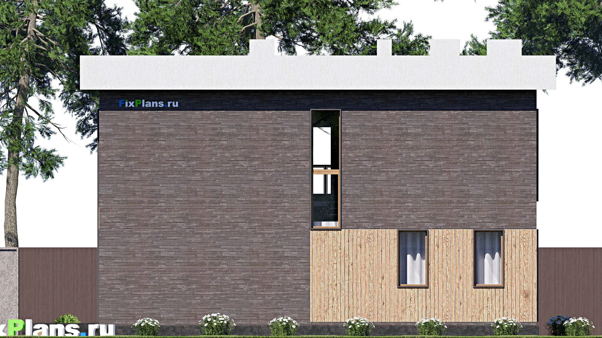 F-20276 - Проект двухэтажного дома 14 на 15, площадью 230 м² с террасой, балконом и 4 спальнями